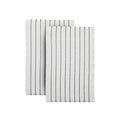 Herringbone Bath Mat Set of 2, Turkish Cotton Tencel Blend, Absorbent Quick Dry, 20x32 Inch, Oeko-TEX Certified, Made in Turkey - color: Warm Cream