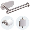 JOPOFI Toilet Paper Holder - Adhesive Toilet Paper Holder - Brushed Nickel | Toilet Paper Holder Wall Mount for Bathroom,Stainless Steel Command Strip Toilet Paper Roll Holder Stick On Wall,No Drilling - color: Brushed Nickel, size: 1pcs