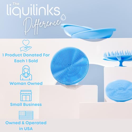 Beauty Gift Set - Silicone Spa Kit for Face & Body (Sage Green) | Includes Water Catching Wristbands, Body Scrubber, Face Buffer, & Scalp Exfoliator, Trendy Self-Care Gift for Teens & Women - color: Sage Green
