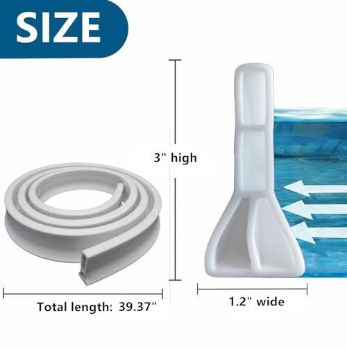 Shower Threshold Water Dam, 3" High Collapsible Shower Water Splash Guard Water Barrier Stopper Dry and Wet Separation for Bathroom Kitchen Sink Bathtub, 39" - color: water dam-39
