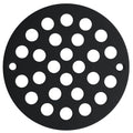 4 Inch Shower Drain Cover,Round Screw-in Floor Drain Cover,Easy-to-Install Replacement Cover Black - color: Black, size: 4 inch