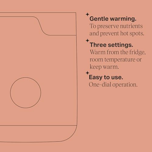 Tommee Tippee Easiwarm Bottle Warmer, Warms Breast Milk and Formula Bottles to Body Temperature in Minutes, Automatic Timer, One-Dial Operation, White - size: 1 Count (Pack of 1), style: Easi-Warm