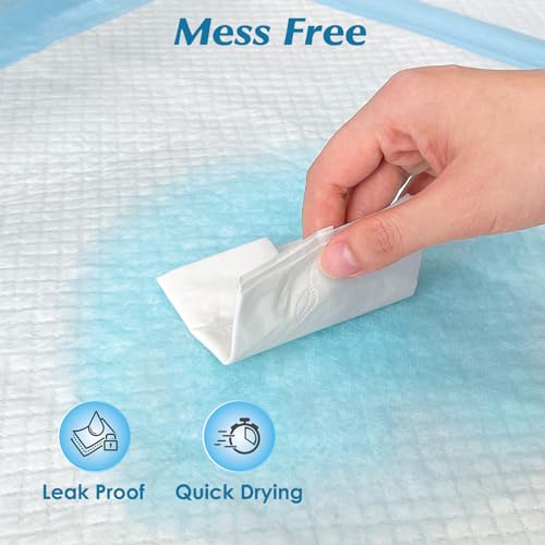 50 Count 36" x 36" Super Absorbency Disposable Underpads - Leakproof Quick Drying Pads for Baby, Puppy & Adults, Bed Pads, Incontinence & Dog Pee - size: 50 Count 36" x 36"