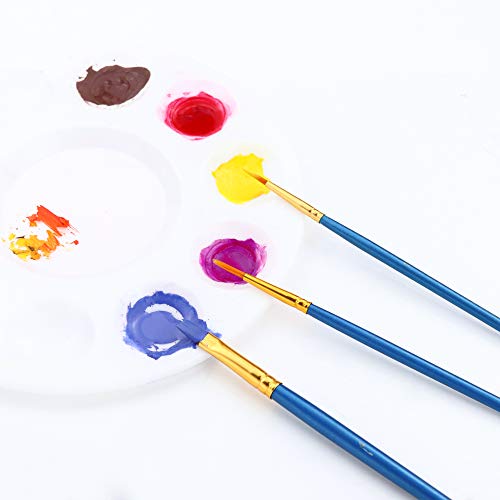 Acrylic Paint Brush Set, 100 Packs / 1000 pcs Nylon Hair Brushes for All Purpose Oil Watercolor Painting Artist Professional Kits - size: 1000pack