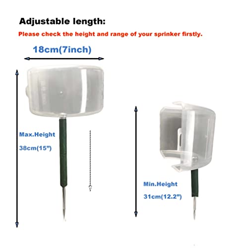 2pc Sprinkler Splash Shield for Lawns, Underground Sprinkler Guard (15in)