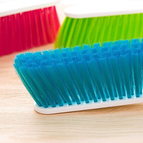 Counter Duster Bed Sheets Debris Cleanin Hand Broom Cleaning Brushes Soft Bristles Dusting Brush for Cleaning Car/Bed/Couch/Draft/Garden/Furniture/Clothes,3PCS - color: Red and Green Orchid