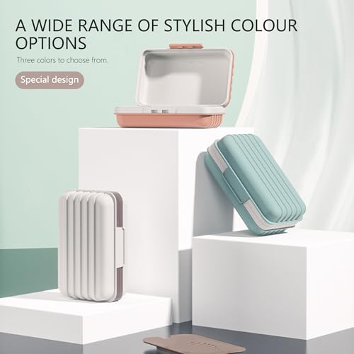 Travel Soap Container, Portable Travel Soap Case, Soap Dish with Lid for Camping, Outdoor, Bathroom, Hiking Traveling (3pcs 3 Color)