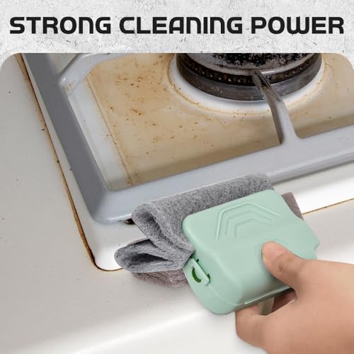 Runsgo Window Track Cleaner, Handheld Cleaning Brush Set, for Window Slides Grooves, Tile Grout Lines, Shutter Slats, Car Ac Vents & Narrow Gaps (Gray 3pcs) - color: Gray 3pcs