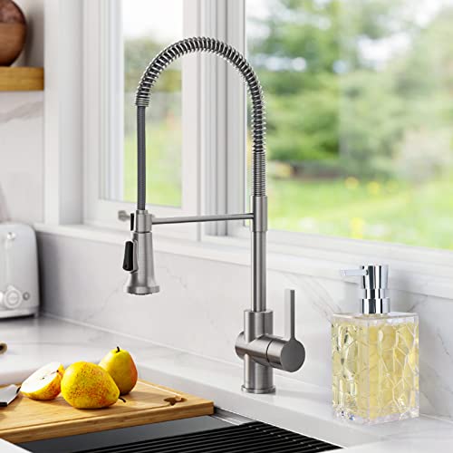 YAUKPH 2 Pack Clear Rust Proof Soap Dispenser | Acrylic material for bathroom and kitchen countertops - color: 2 Pack Clear