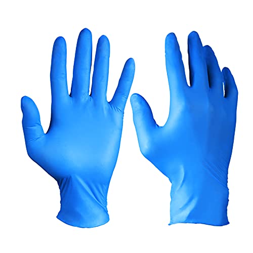 PEIPU Nitrile Disposable Gloves，Powder Free, Cleaning Service Gloves, Latex Free - size: Medium (Pack of 100), style: 100 Pcs