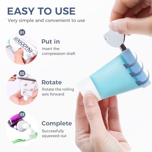 6/12/20pcs Stainless Steels Metal Tube Squeezer Keys, Tube Squeezer Tool- Toothpaste Squeezer Metal Hair Dye Color Key Roller Dispenser Tool Durable Processing, Daily Living Tube Squeezing Aids (6)