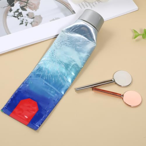 Toothpaste Squeezer 2 Pcs Metal Tube Squeezers Key L&S Stainless Steel Manual Dispenser Roller Tube Bathroom and Kitchen Gadgets for Maximize Creams Paint Makeup & Beyond - 2 Different Color