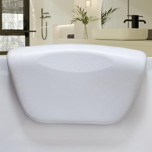 Accessories for Neck and Back Support, Relaxing Home spa, hot tub and Bathroom Essentials, Extra Thick and Soft Air Mesh Bathtub Accessories - Fits All Tubs,