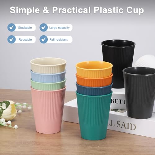 uxcell 4 Pcs Simple Toothbrush Cup, 3.3 x 3.3 x 4.2 Dishwasher Safe Bathroom Tumbler Reusable Plastic Cup Set for Storing Toothpaste Combs, Light Blue - color: Light Blue