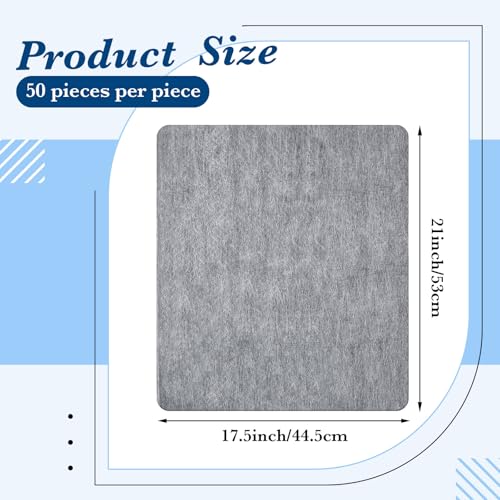 50 Pcs Disposable Urinal Mats for Men Bathroom Commercial Urinal Pads for Mens Room Toilet Mats Non Slip Water Absorption Deodorization Toilet Floor Protector from Urine, Gray (Square) - style: Square