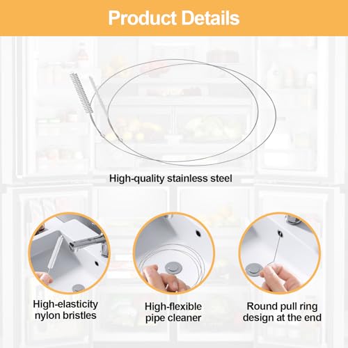 4 Pcs Extra Long Pipe Cleaners,Straw Cleaner Brush Extra Long,Tube Cleaning Brush Suitable for Cleaning Feeding Tubes - size: 4 PCS