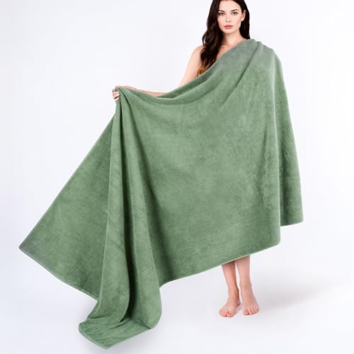 Cotton Paradise 100% Cotton Turkish Towel, Soft Absorbent Quick Dry, 40x80 Oversized Bath Sheet Towel, Sage Green - color: Sage Green, size: 1 PC 40x80"