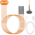 50 Inch Drain Snake Hair Drain Clog Remover for Tub Cleaning, 7PCS | for Cleaning Shower, Bath Tub, Bathroom Drains
