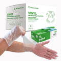 Dr.GreenPanda Clear Vinyl Disposable Gloves Food Safe Latex Free Powder Free for Cooking Cleaning Food Service GPVF or MPVF