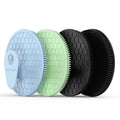 4 Pack Soft Silicone Shower Brush, Body Exfoliating Skin Massage Scrubber | Body Wash Bath Dry Skin Brushing Glove Loofah, Fit for Sensitive and All Kinds of Skin(2Pack Black+Mint+Blue) - color: Black(2p)+blue+mint