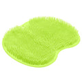 Shower Foot Scrubber Mat Back Washer Back Exfoliating Bath Wash Pad Wall Mounted Slip Suction Cups Foot Scrubber for Use in Shower Cups Foot Cleaner for Men and Women - color: Green
