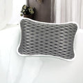 Luxury Bath Pillows for Tub, Slip Resistant Waterproof Bath Pillows for Tub Neck and Back Support with 2 Strong Suction Cups, Relaxing Spa Essentials (Dark Grey) - color: Dark Grey