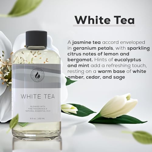 Aroma Country White Tea Luxury Diffuser Oil Refill (4 Fl Oz) | Hotel-Inspired • Long-Lasting Home Fragrance • for Aromatherapy, Reed Diffusers, Diffuser Machines & Room Sprays - size: 4 Fl Oz (Pack of 1)