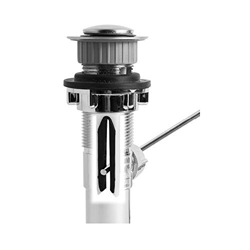 PF WaterWorks PF0250 EasyPOPUP Patented Universal Bathroom Sink Pop-Up Stopper, Easy Install/Remove Design, No Disassembly, Fits BallRod Pop-Up Drains, 5-1/2 in Tall 1.5 in. Cap Dia. Chrome - color: Chrome, size: 1.5 in. Cap Dia. (Pack of 2)