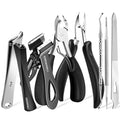 EBEWANLI Professional Nail Grooming Kit, Podiatrist Pedicure Kits Stainless Steel Nail Clipper Personal Care Tools with Travel Bag, Gift for Seniors, Men