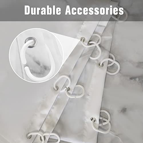 Marble Bathroom Sets with Rugs for Bathroom Decor, 72x72 Inches Gold Shower Curtain with Non-Slip Rugs and Accessories, Waterproof Machine Washable Bath (SC Set-Marble) - color: Sc Set-marble