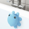 Bathtub Overflow Drain Cover - Silicone Bathroom Overflow Cover for Bath Tub, Bathroom Spa Accessories, Adds Inches of Water for Deeper Bath，Baby Blue - color: Baby Blue