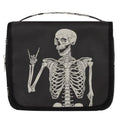 AUUXVA Hanging Toiletry Bag for Women, Halloween Skeleton Makeup Bag, Day of the Dead Cosmetic Bag, Travel Essentials for Women Men