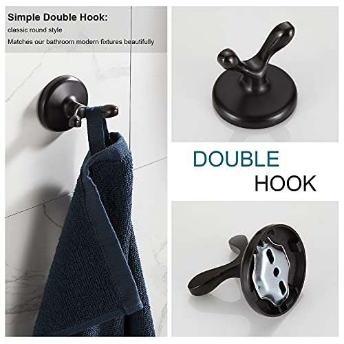BGL Bathroom Hardware Set Oil-Rubbed Bronze Bath Towel Bars Adjustable Expandable Bathroom Accessory Set Towel Racks 8-Pieces Wall Mount - color: 8 Pcs Orb