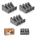 Soap Dish Holder for Shower with Suction Cup, Silicone Soap Holder & Saver Self-Draining Bar Soap Dish Keeps Soap Dry for Bathroom, Kitchen, Bathtub (N-Grey - 3 Pack) - color: N-grey - 3 Pack