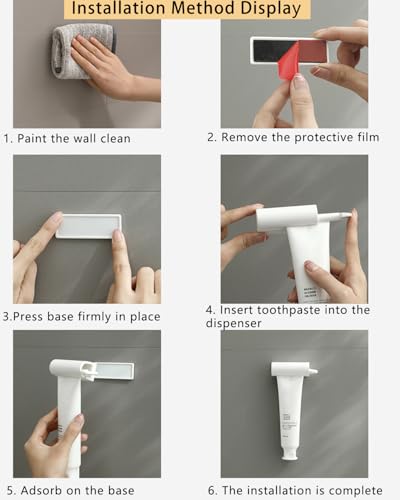 Magnetic Toothpaste Squeezer, Tube Squeezer Bathroom and Kitchen Gadgets for Various Tube-Based Cosmetics and Sauces, Home and Apartment Essentials by So Nice (2)