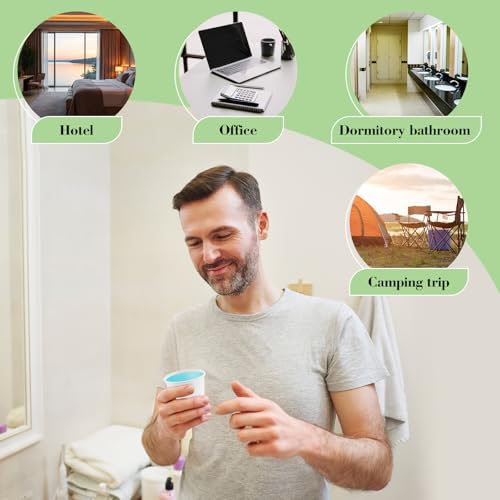 200 Pack Bathroom Cups 2 oz White Mouthwash Cups Disposable Mini Espresso Paper Cups for Bathroom Travel Picnic (White, 2, ounces)