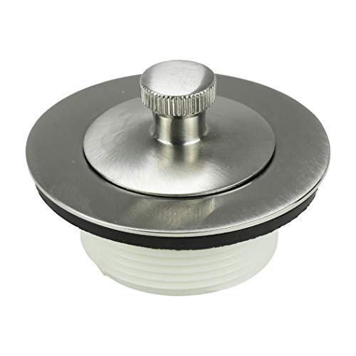 Danco Lift and Turn Bathtub Stopper with Overflow Plate Trim Kit, Brushed Nickel, (89239) - color: Brushed Nickel, size: 1 Pack