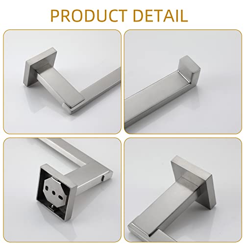 KOKOSIRI Toilet Paper Holder Brushed Nickel for Kitchen Bathroom Washroom Toilet Tissue Roll Paper Holder Stainless Steel, Wall Mounted B2006BR - color: Brushed Nickel