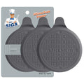 MR.SIGA Silicone Bathtub Stopper, Drain Stopper for Shower, Sink, 5.1" Diameter, Grey, 3 Pack - color: Gray