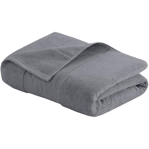 Modern Threads - Air Cloud 2-Pack 100% Zero-Twist Cotton Bath Sheet Set - Super Absorbent & Quick Dry - 500 GSM - Soft & Plush, Charcoal - color: Charcoal, size: 2-Pack Bath Sheet