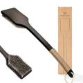 Back Scrubber Shower Brush,Dry Brushing Body Brush with 17.7 Inch Curved Long Handle, Natural Bristles for Lymphatic Drainage, Soft & Stiff Bristles Available (Natural Fiber, Medium) - color: Natural Fiber, size: Medium