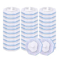 30 Count Disposable Toilet Brush Heads, Toilet Bowl Wand Refills for Clorox Toilet Cleaning, toilet scrubber refill，disposable toilet brush headrefills，Toilet Cleaning Sponges Heads for Bathtub, Floor