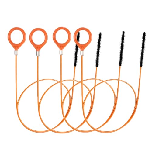 35 Inch Drain Snake Hair Drain Clog Remover Tool, Anti-Break Steel Sink Snake Drain Hair Removal Tool for Bathroom Sink Tub Shower Pipe Drain