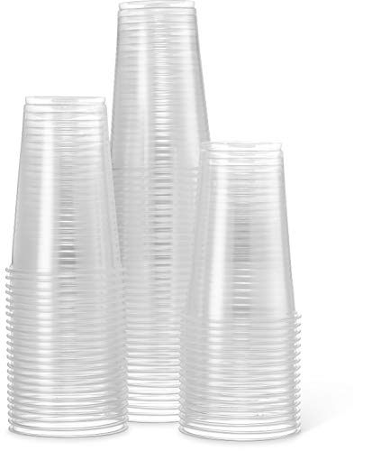[80 Count] PlastiMade 9 Oz Clear Plastic Disposable Reusable Drinking Cups For Home, Office, Wedding, Events, Parties, Take Out, Water, Juice, Soda, Beer Cocktails (1 Pack) - color: 1 Pack, size: 9 Ounces