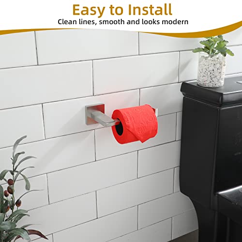 KOKOSIRI Toilet Paper Holder Brushed Nickel for Kitchen Bathroom Washroom Toilet Tissue Roll Paper Holder Stainless Steel, Wall Mounted B2006BR - color: Brushed Nickel