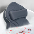 Poemland Extra Thick Large Bath Pillow with Neck,Back,Head Support for Bathtub, Spa, Soaking Gray(21''x17'') - size: Gray(21''x17'')