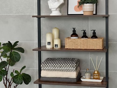StorageWorks Toilet Paper Basket with Built-in Handles, Light Brown Round Paper Rope Baskets for Bathroom, 14 ¼"L x 6 ¾"W x 3 ¾"H, 1 Pack - color: Light Brown, size: 14¼" L x 6¾" W x 3¾" H