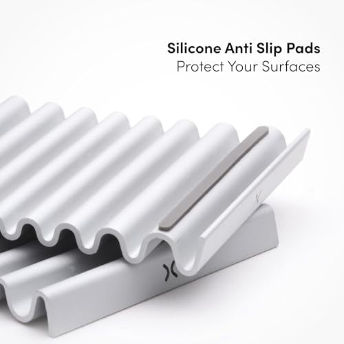 Xympo Aluminum Soap Dish (Pack of 2) – Rustproof Anodized Metal Soap Holder with Fast Drainage, Non-Slip Silicone Base, Modern Minimalist Design – Durable & Easy to Clean for Bathroom, Kitchen & Sink