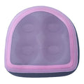 Inflatable Hot Tub Seat Booster with Suction Cups & Mesh Cover, Dual Use Inflatable Hot Tub Cushion Seat, Non Slip Blow Up Pillow Hot Tub Chairs Accessories for Adults Elderly Spa Bathtub - color: Pink