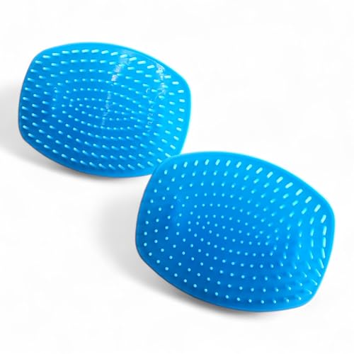 Detangler Hair Brush 2 Pack for Wet & Dry Hair (4×3 in) - Firm Bristle Shampoo Scalp Massage Brush for Shower - Pain-Free Detangling for Women, Men, Kids (Blue) - color: Blue